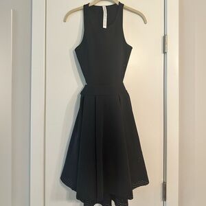 Elegant Black Sleeveless Midi Dress